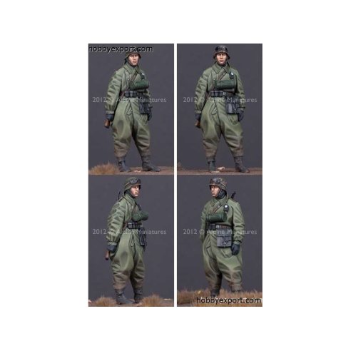 Alpine Miniatures    	1 35 KIT (MAQUETTE) GERMAN MOTORCYCLE TROOPER