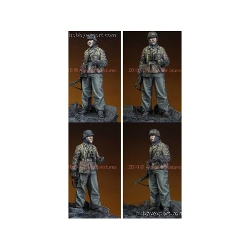 Alpine Miniatures  	1 35 KIT (MAQUETTE) LAH GRENADIER IN THE ARDENNES DIFFERENT HEADS INCL.