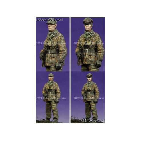 Alpine Miniatures  	1 35 KIT (MAQUETTE) LSSAH NCO, ARDENNES DIFFERENT HEADS INCL.