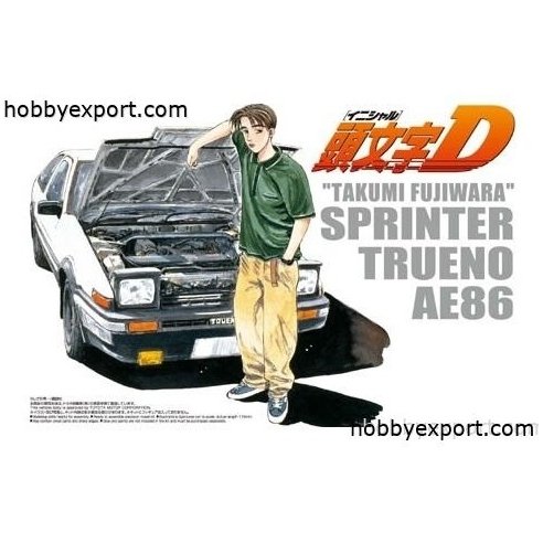 Aoshima  	1 24 KIT (MAQUETTE) (KIT (MAQUETTE)) Takumi Fujuwara Toyota 86 Trueno Comics Vol.1