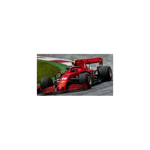 Burago 1/18 Ferrari F1 SF1000 2nd Austrian GP 2020 (C. Leclerc #16) with Soft Red Wheels