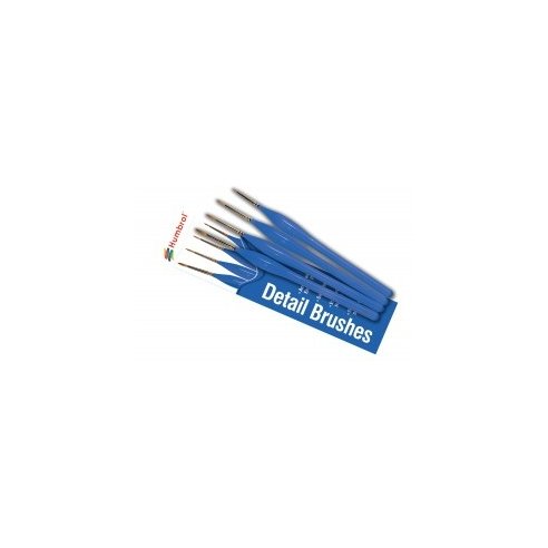 Humbrol Brush Pack - Detail Ergonomic Handle 00, 0, 1, 2