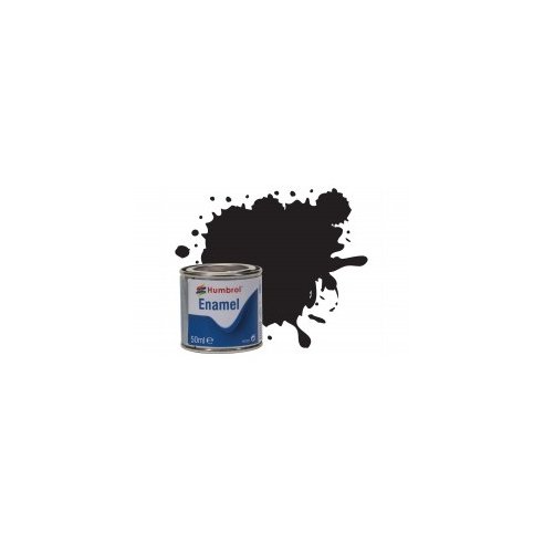 Humbrol No 85 Black - Satin - Tinlet No 2 (50 ml)